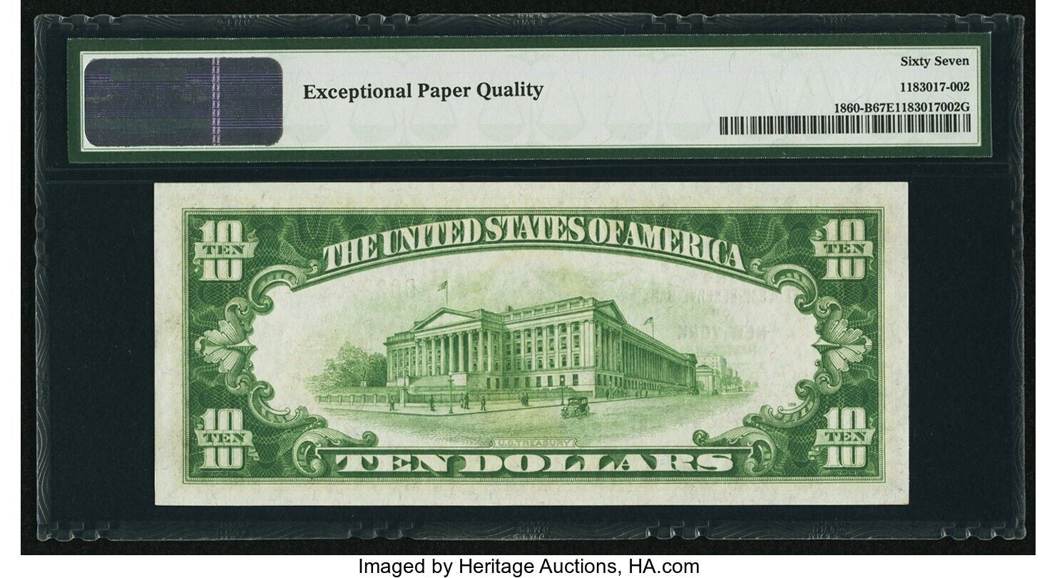 FR. 1860-B 1929 $10 New York b