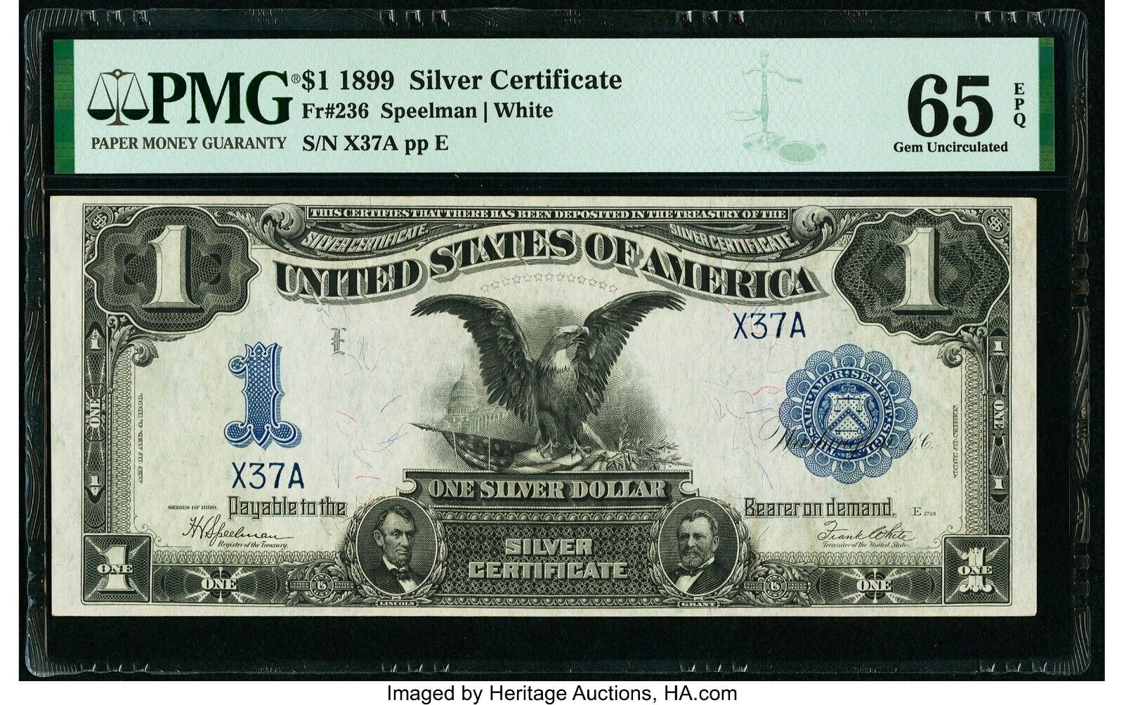 FR.236 1899 $1 Silver Certificate a